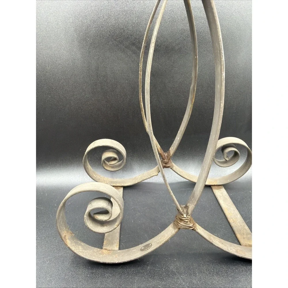 VTG Wrought Iron Double Candelabra 11